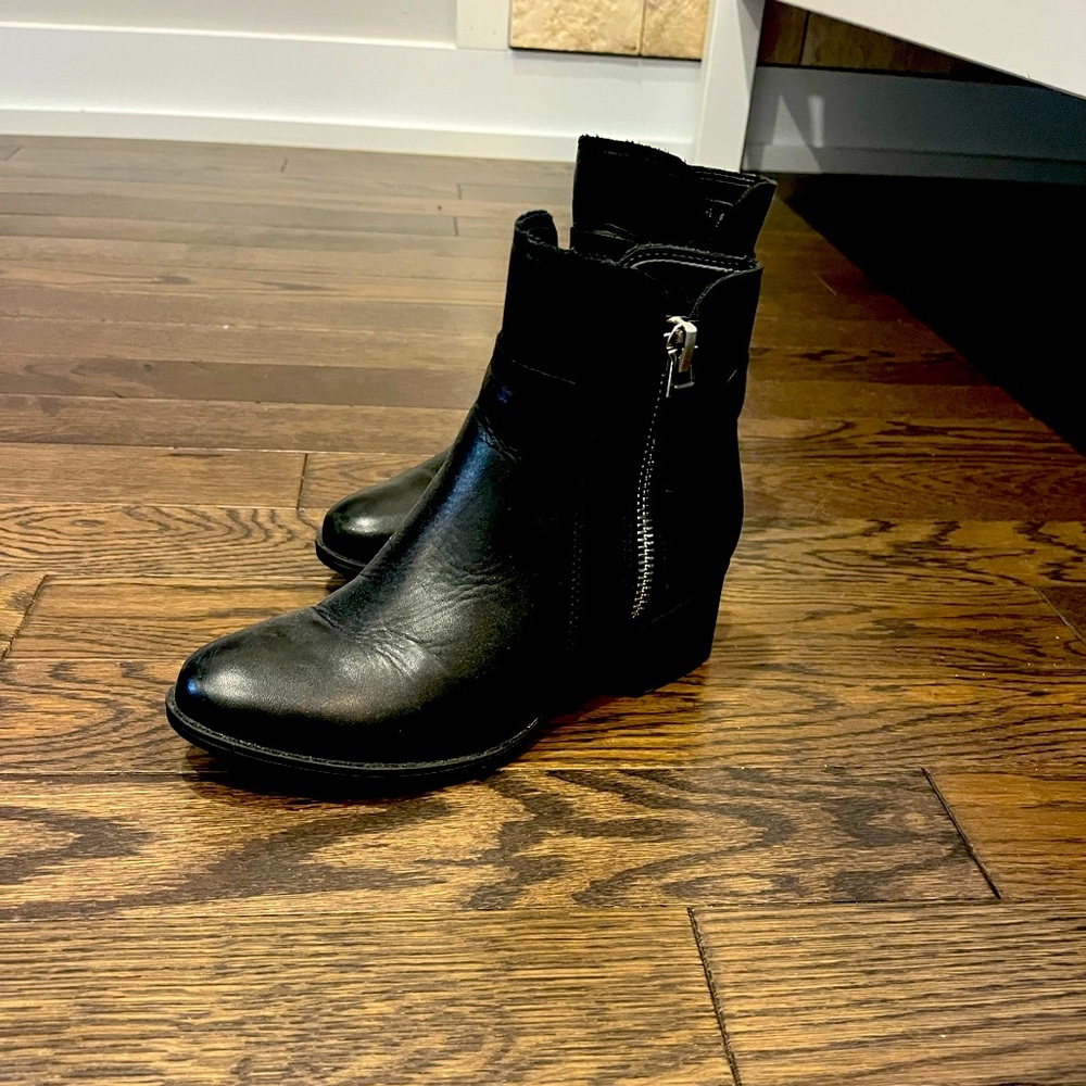 Black ankle boots